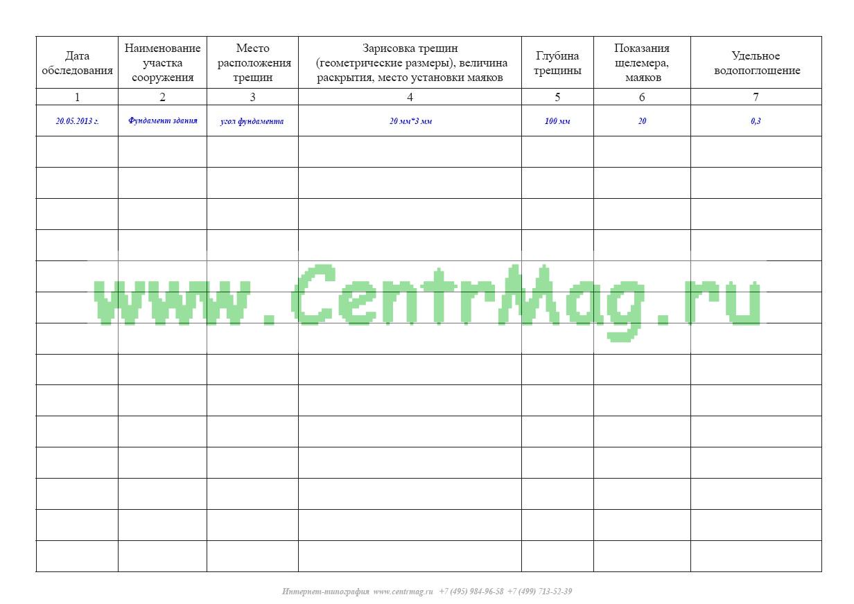 Журнал трещин. Журнал наблюдения за маячками трещинами. Установка маяков на трещины журналы контроля. Журнал наблюдения за маяками на трещинах образец. Образец заполнения журнала наблюдения за маяками.