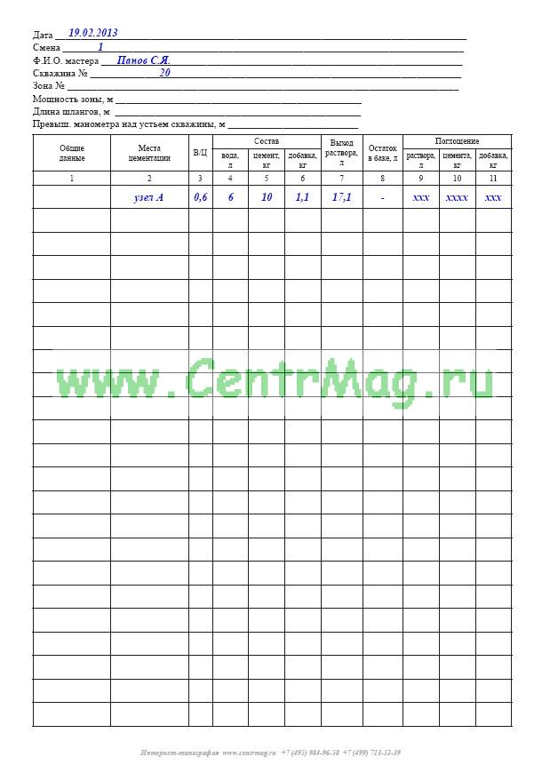 Процедурный лист на уколы образец