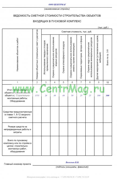 Ведомость передачи зип образец
